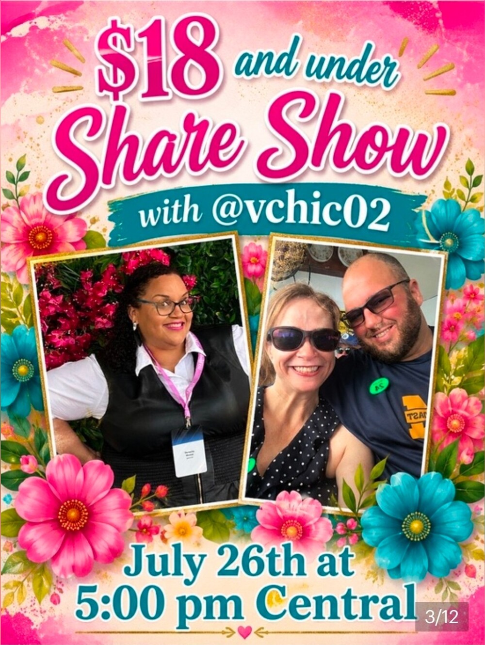 VCHIC02! Live From Christyg79's Closet Sunday, July 26th 5pm CT Show Listing!